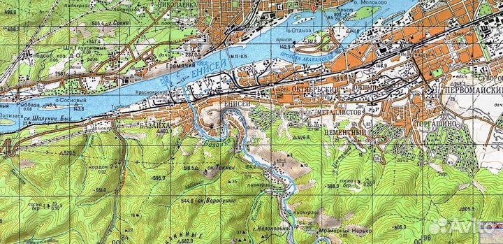 Подробные карты Красноярского края России Garmin