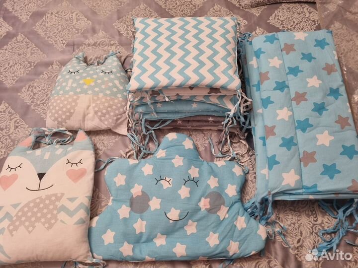 2 комплекта бортиков в кроватку