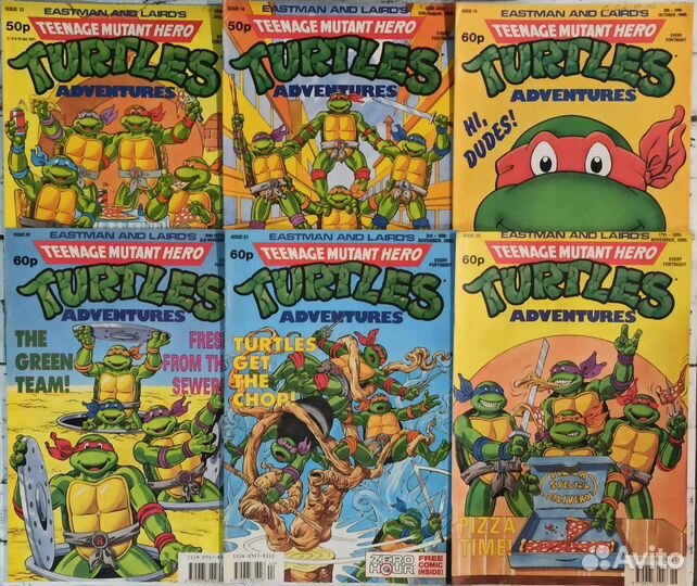 Комиксы Черепашки-Ниндзя Fleetway 1990 год tmnt