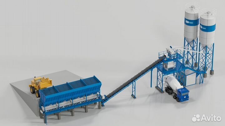 Бетонный завод Комета в зимнем варианте