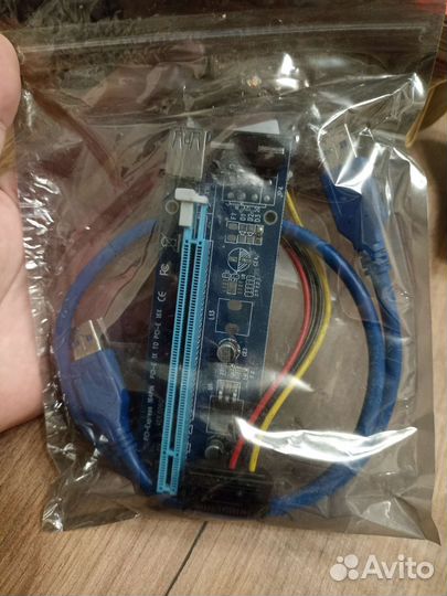 Адаптер переходник PCI-E x1 - PCI-E x16