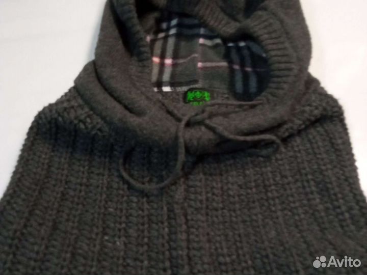 Шапка балаклава женская вязаная