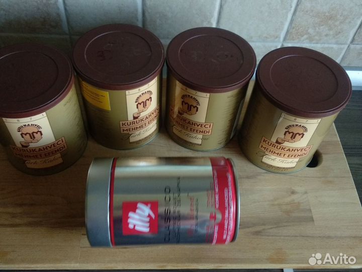 Жестяные банки коробки от кофе печенья чая