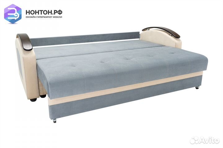 Диван еврокнижка София серый