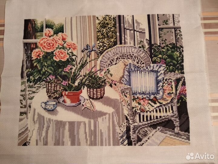 Остатки набора для вышивания крестом