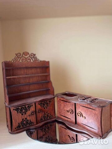 Кукольная деревянная мебель Одним прекрасным утром