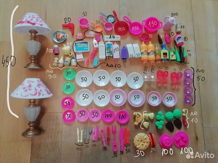 Аксессуары для барби Обувь Одежда 90х - 2000х