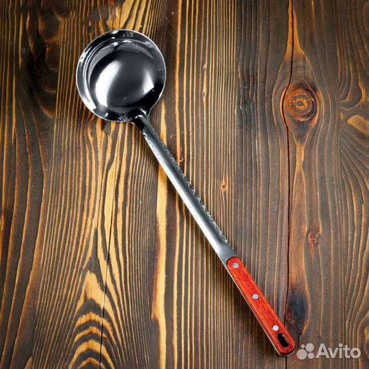 Шумовка для казана, 47 см, нерж. сталь. Половники