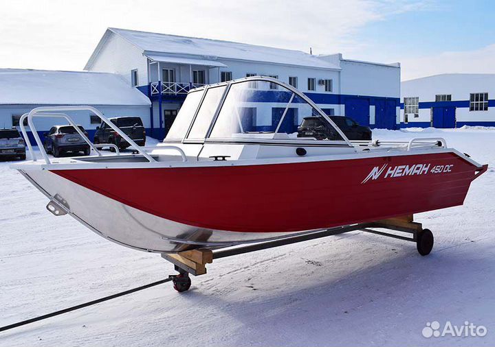 Моторная лодка алюминиевая Неман 450 DC New