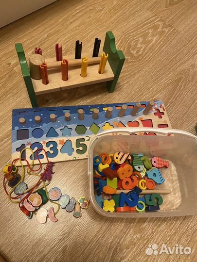 Детские игрушки, сортеры монтенссори