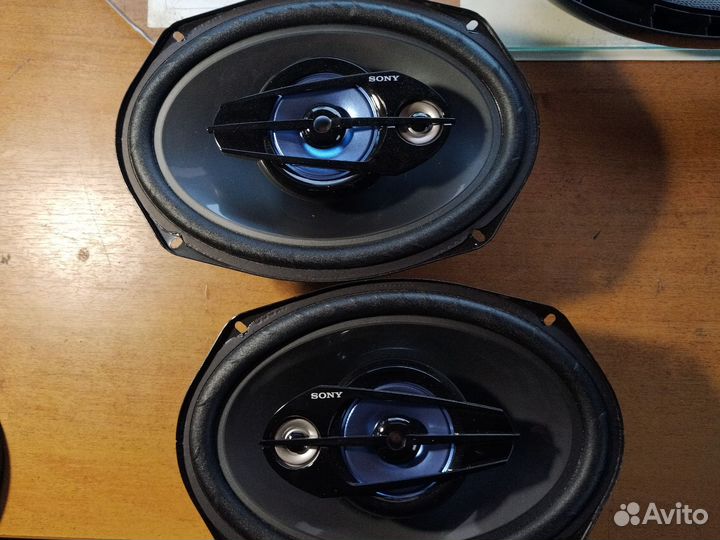 Автомобильные колонки сони овалы трехполосные