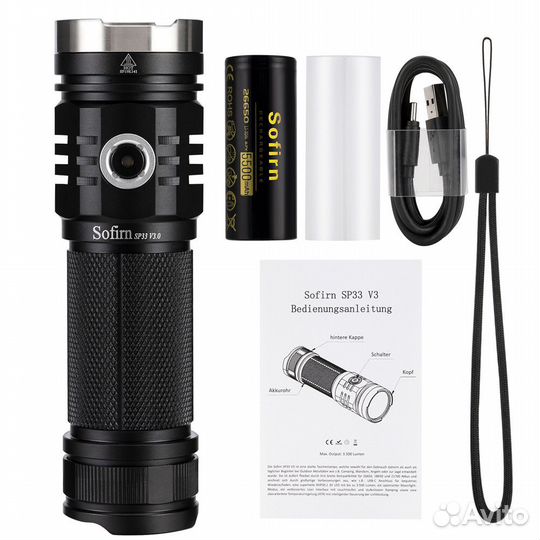 Фонарик Sofirn SP33V3.0 3500lm