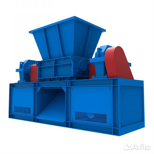 Двухвальный шредер дшв-800, усиленный
