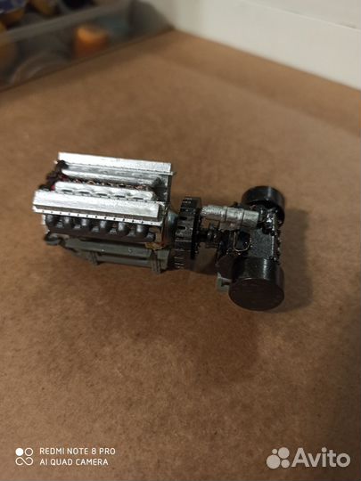 Двигатель в 2 и трансмиссия масштаб 1/35
