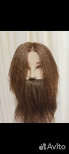 Мужская голова манекен (натуральная)