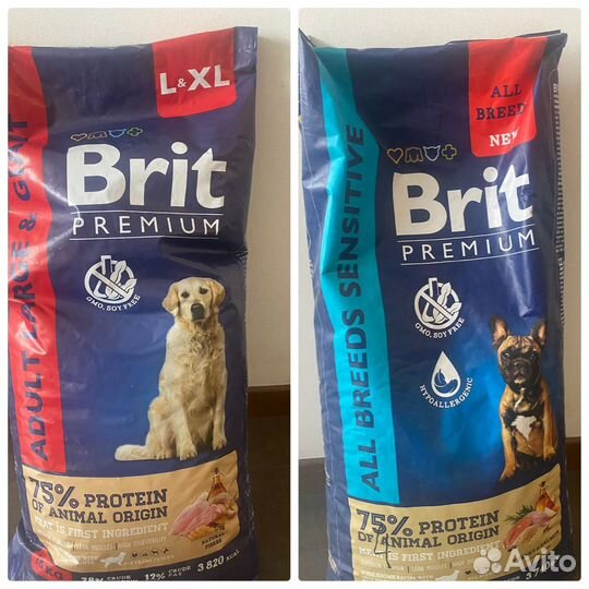 Корм для собак brit