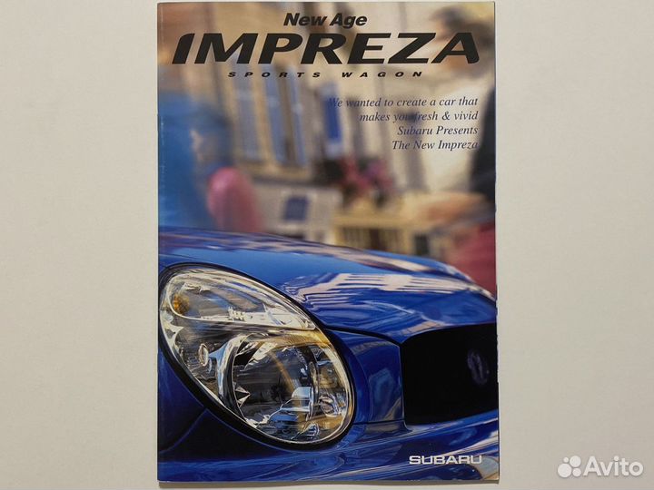 Дилерский каталог Subaru Impreza Wagon 2000