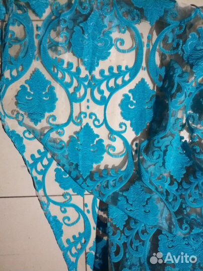 Шторы тюль бирюза, бордо