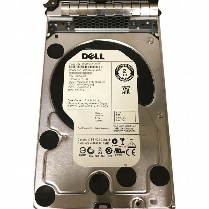 [WD2003FYYS] Жесткий Диск Dell 2g4hm 2tb Sata2 3,5" Hdd Wd2003fyys