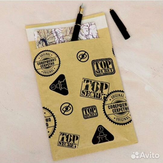 Крафт-конверт с воздушно-пузырьк плёнкой, 11х16 см