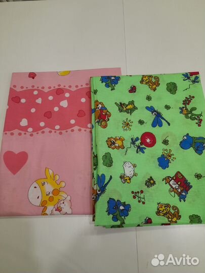 Простынь детская хлопок 2 штуки