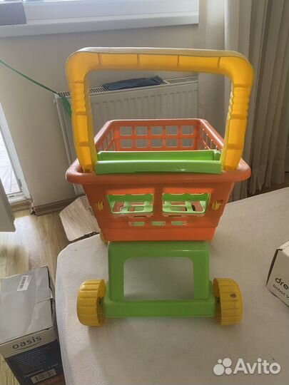 Игрушки детские тележка