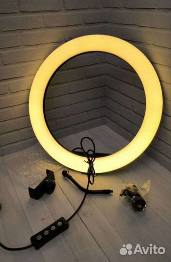 Свет для съемки 33см круглая лампа со штативом