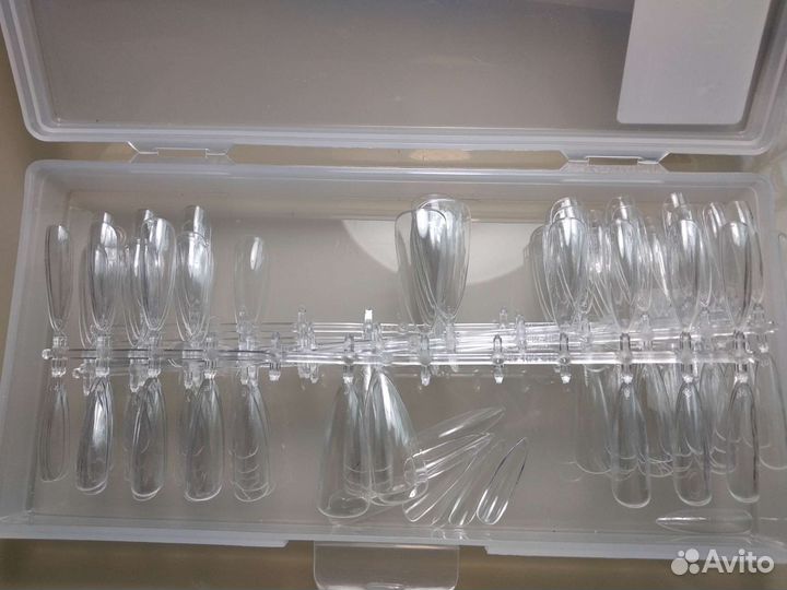 Верхние формы, гелевые типсы, база светоотражающая