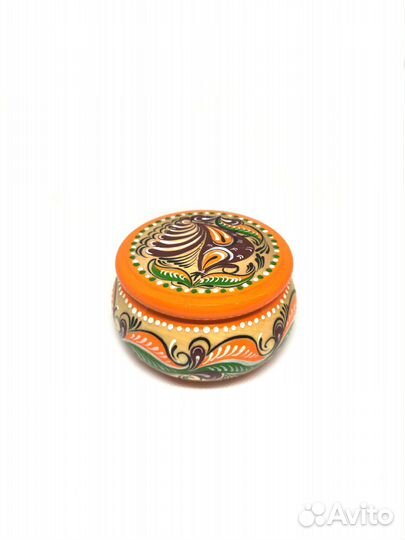 Шкатулка деревянная расписная. Массив (осина)