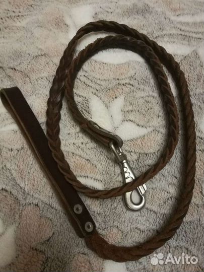 Кожаный поводок