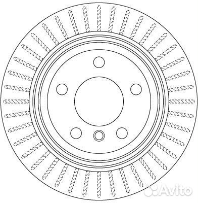 Диск тормозной задний для бмв Е90 2005-2008, BMW E