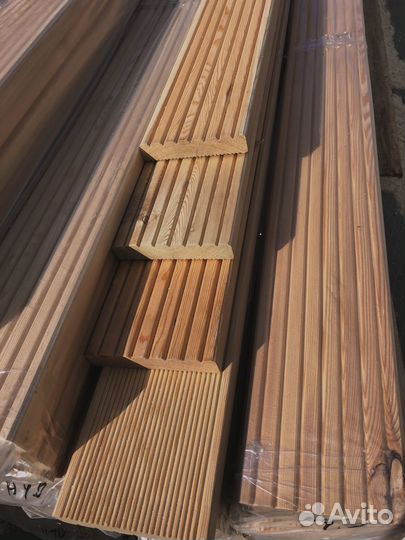 Шлифованные доски лиственницы 40x150 мм, готовы к