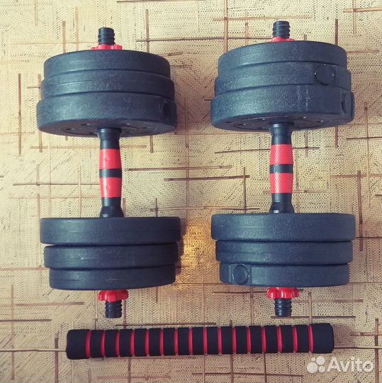 Гантели разборные штанга 10кг+10кг