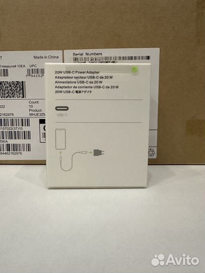 Оригинальный блок зарядки iPhone 20 w type -c