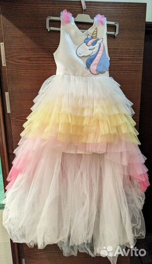 Платье единорог 10-11 лет