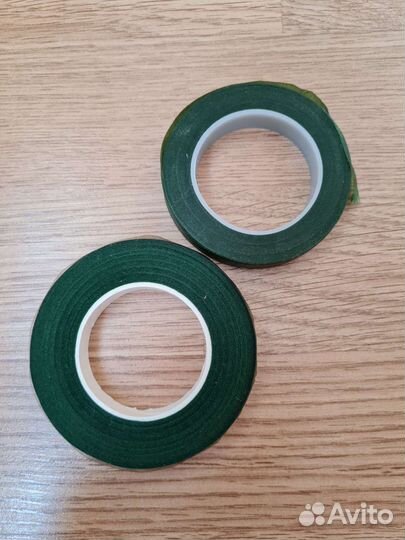 Флористическая тейп-лента 13 х 2700 темно-зелёная