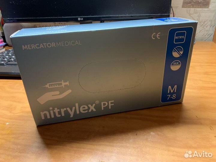 Перчатки медицинские нитриловые
