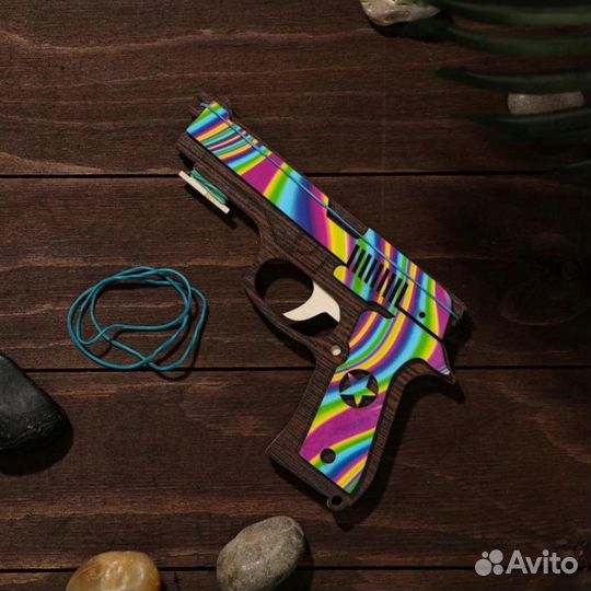 Резинкострел керамбит деревянный