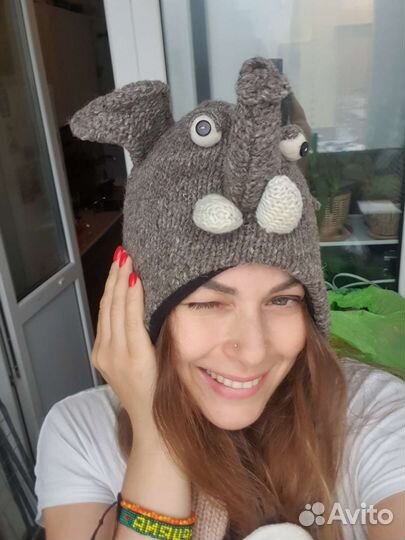 Шапка. Смешная шапка. Шапка зима