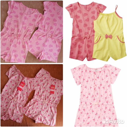 Новая фирменная одежда для девочек двойняшек