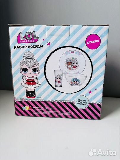 Набор посуды LoL спец-серия (3 предмета),стекло