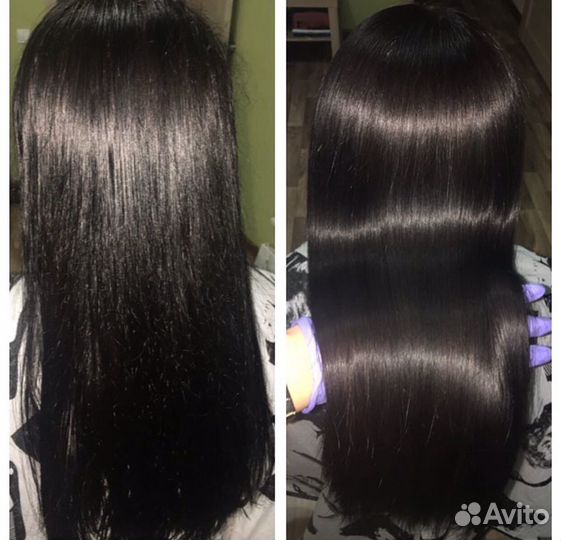 Кератиновое выпрямление, нанопластика волос