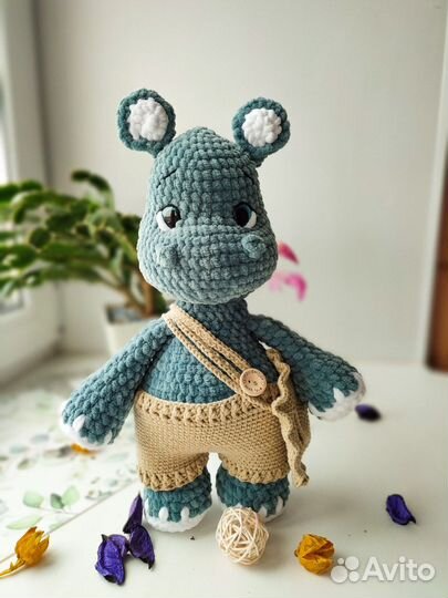 Мягкая игрушка Бегемотик