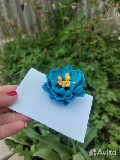 Заколка для волос ручной работы