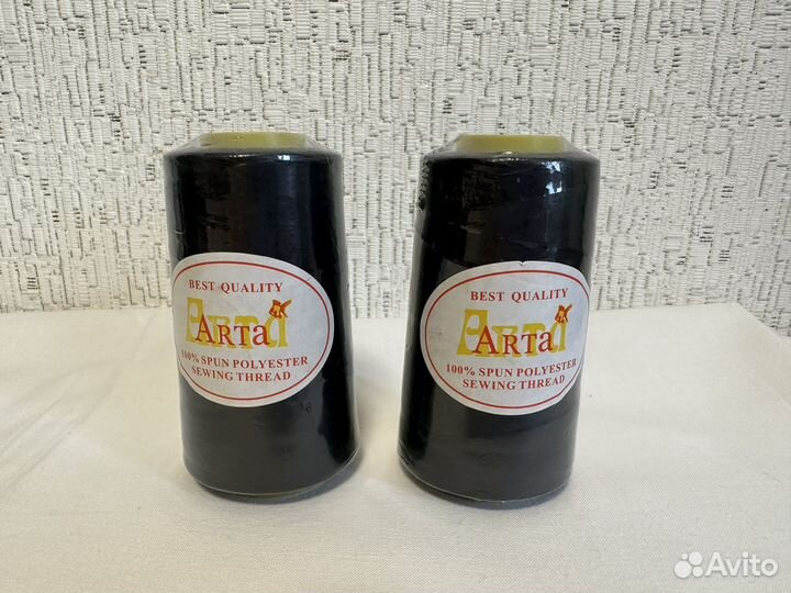 Нитки швейные черные Arta 40S/3 5000Y