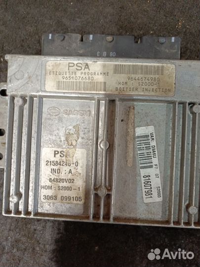 Эбу двс EW7J4 Sagem S200-1