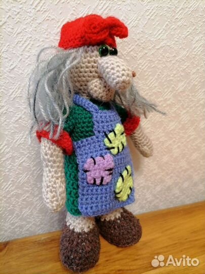 Интерьерная кукла ручной работы, вязаная игрушка р
