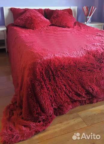 Плед с длинным ворсом, 