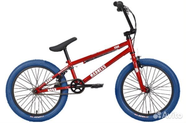 Велосипед Stark'24 Madness BMX 1 красный/серебрист