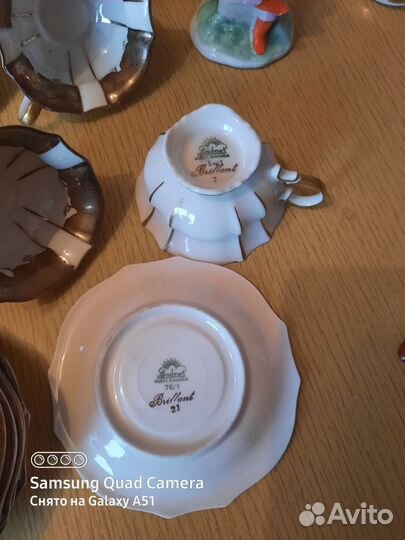 Сервиз чайный фарфор старинный импортный